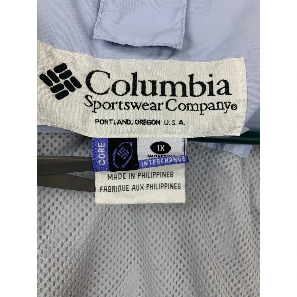 Columbia Interchange Jacket Womens 1X Purple Lavender Full Zip Outdoor Shell